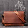 Retro Leather Men's Bag Handmade Women's Cowhide Crossbody Crazy Horse Simple Shoulder