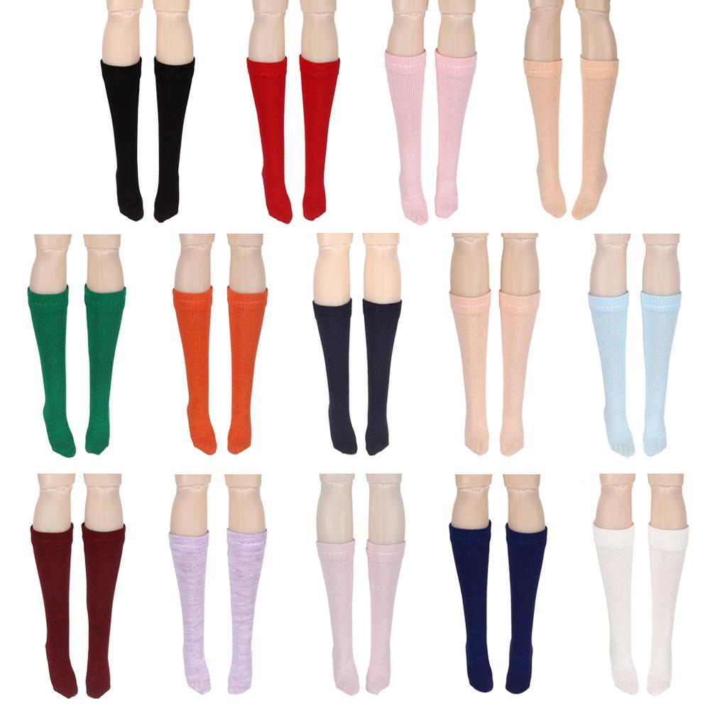 Modepuppen Socken 1/6 Puppen Strümpfe Kleidung Zubehör Bonbonfarbe Mittellange Socken Für 30CM BJD Puppen Zubehör Kinderspielzeug