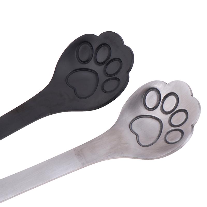 1Pc Stainless Steel Coffee Dessert Spoon Cat Paw Claw Spoon Stirring Spoon