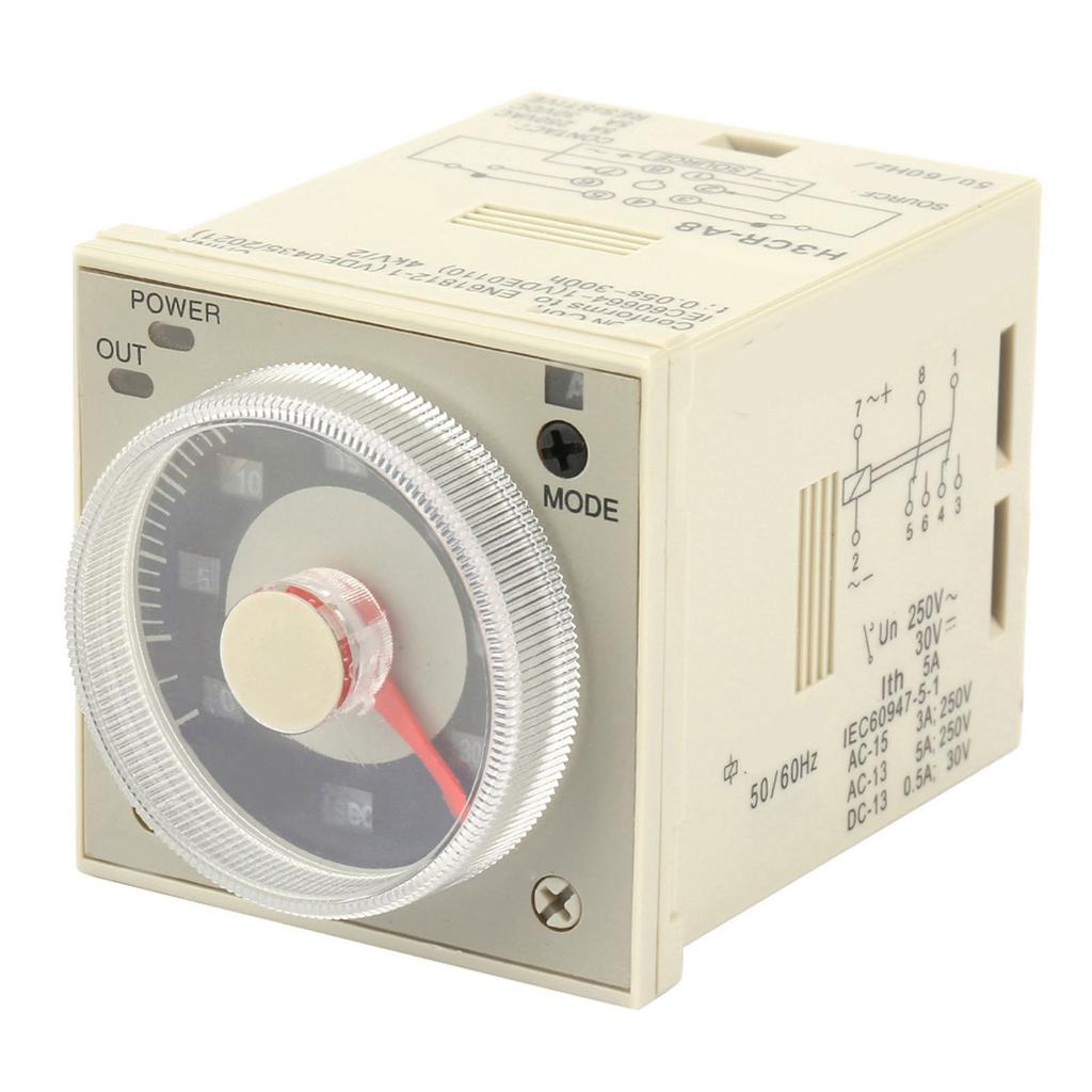 Delay Relay Delay Time Relay H3CRA8 Delay Timer Relay 1.2S300H Knob Control Time Relay 8Pin AC220V Time Relay Timer Relay