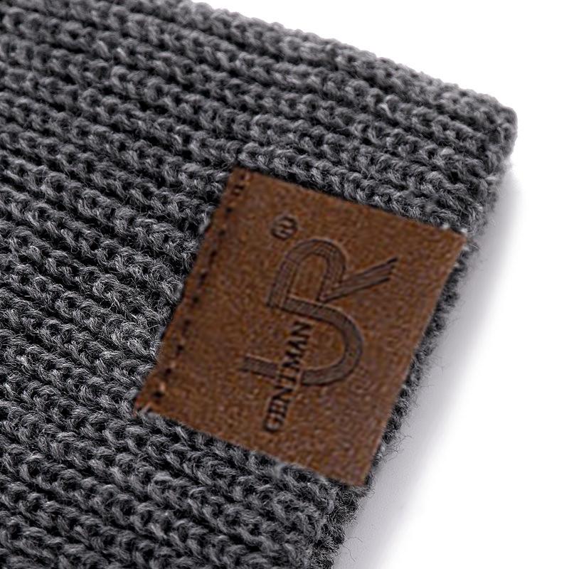 Hat Pu 1 Letter Pcs Casual Beanies Warm Winter Beanie Hats For Men Women Outdoor Stylish Solid Color Knitted Hat