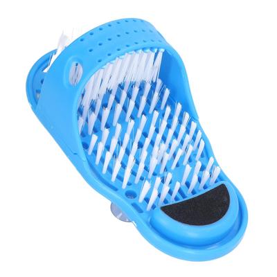 Shower Foot Scrubber Remove Dead Skin Improve Blood Circulation Relieve Pressure Massage Feet Cleaner Blue PVC Household Shower Foot Scrubbe