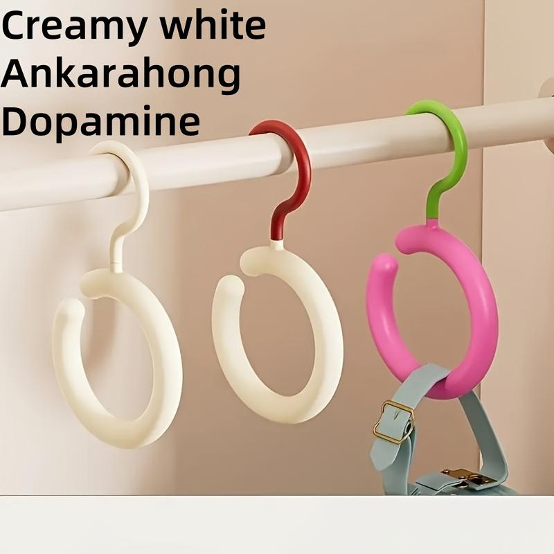 3 шт. Вешалка для шарфов Бытовая спальня Многофункциональная стойка для демонстрации Круглый шелковый шарф Галстук Поворотный крючок