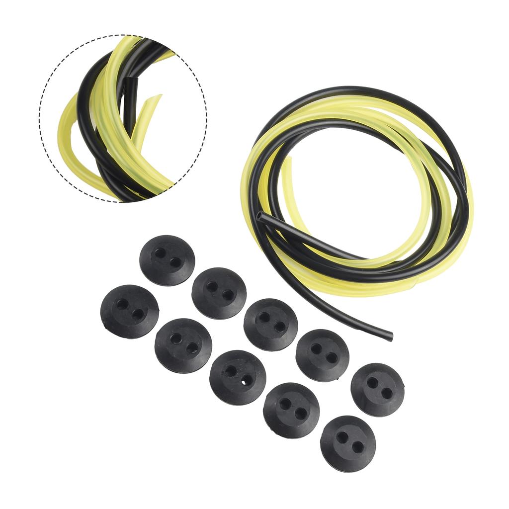 Garden Fuel Pipe 12pcs Delicate Exquisite Solid With Fuel Line Pipe Rubber For Brush Cutter For Fuel Tank Portable