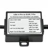 Trailer Light Converter Car Accessories 4 Way Flat To EU 7 Way Round Connector Adapter Light Splitter US