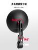 KEMIMOTO Motorcycle Bar End Mirrors, Road Legal, Round, Left and Right Set, Universal, Lightweight, Adjustable Angle, Black, Fits Honda, Kawasaki, Suz