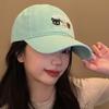 Stylish Green Embroidered Baseball Cap For Women And Men Adjustable Size Perfect For Spring