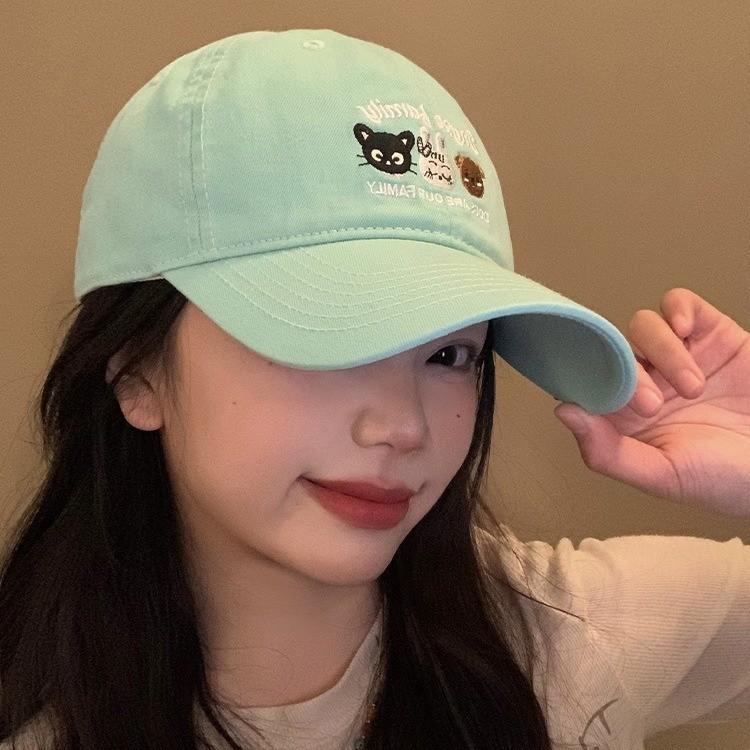 Stylish Green Embroidered Baseball Cap For Women And Men Adjustable Size Perfect For Spring