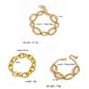 Stainless Steel Geometric Chain Bracelet For Women Summer Fashion Accessory