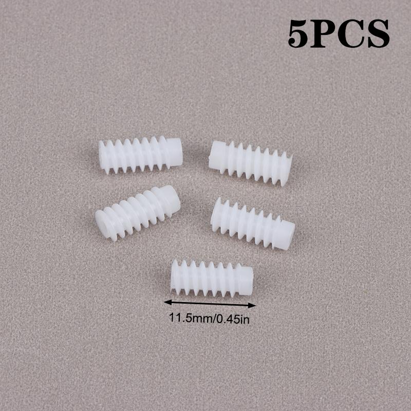 5Pcs M0.4 Plastic Worm For 2.0Mm Motor Shaft Electric Motor Replacement Parts For Remote Control Toy