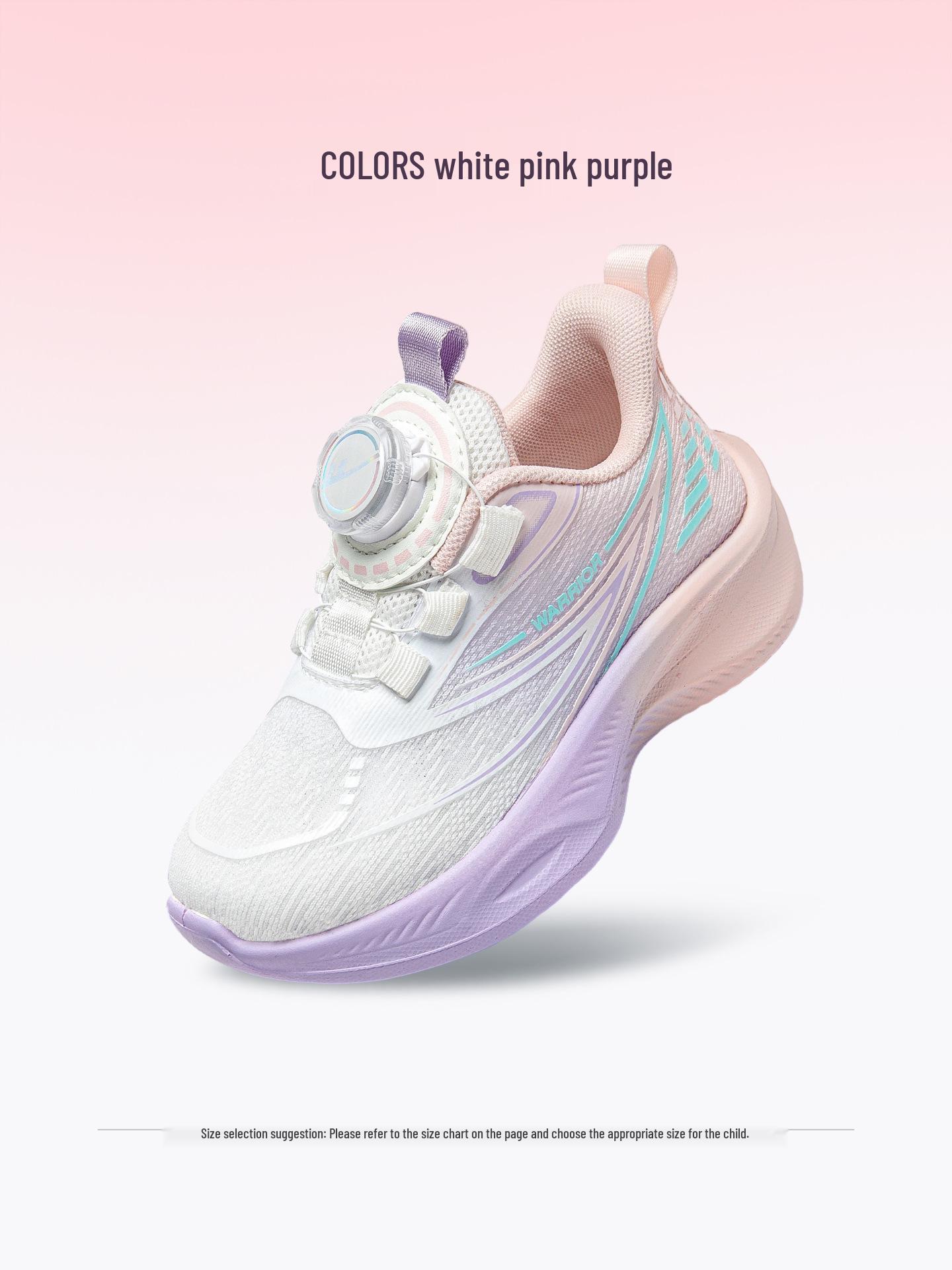 Warrior Kids Running Shoes: 2025 Fall/Winter Warm Versatile Sports Shoes for Girls & Boys Size 34