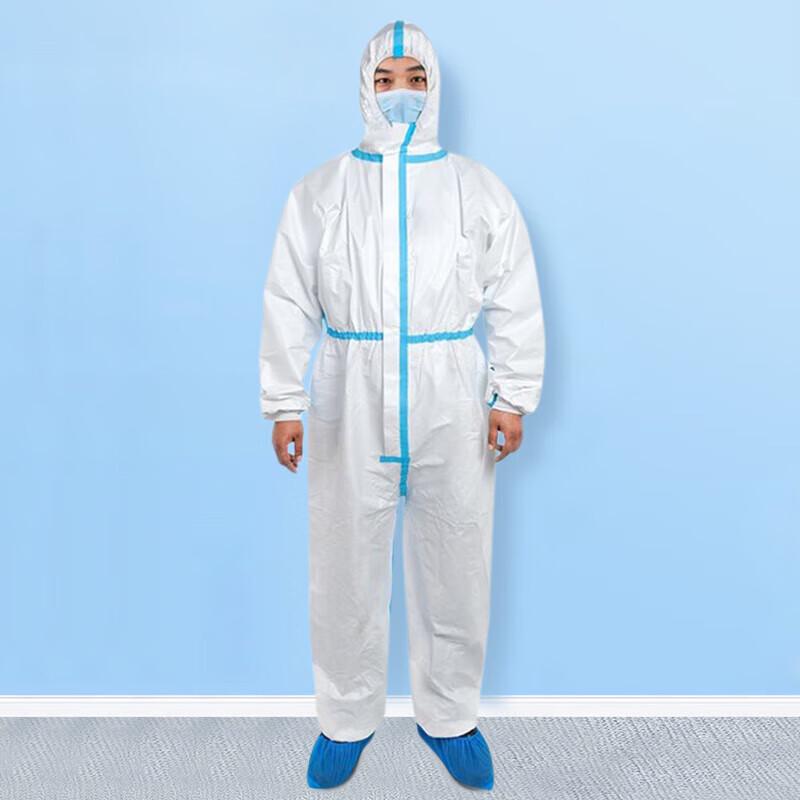 Disposable Non-Woven Hooded Coverall Protective Suit