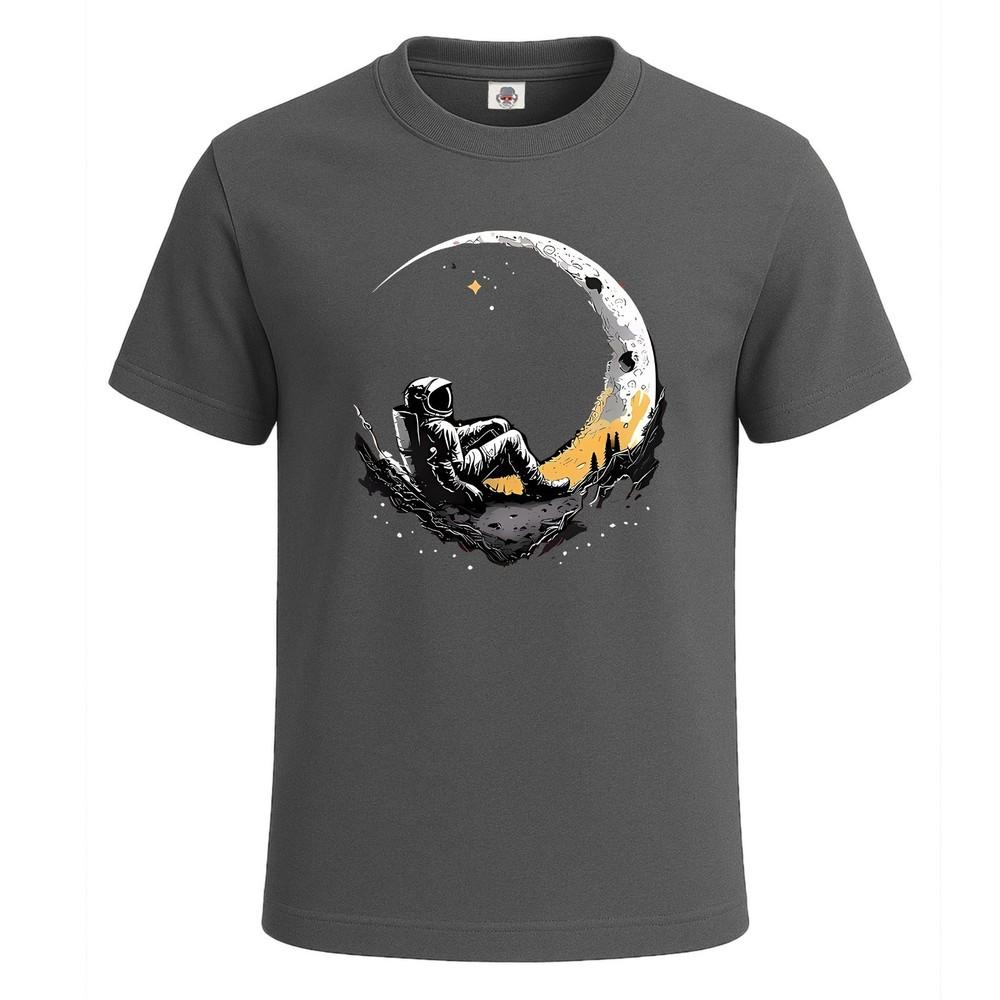 Spaceman Man On the Moon Space Lover Mens T Shirt Gift Party Tee Top