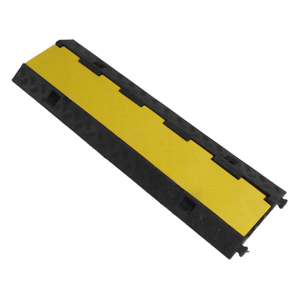 Cable Protector Ramp 1 Meter 3 Channel Driveway Cord Cover Rubber Traffic Speed Bump for Indoor