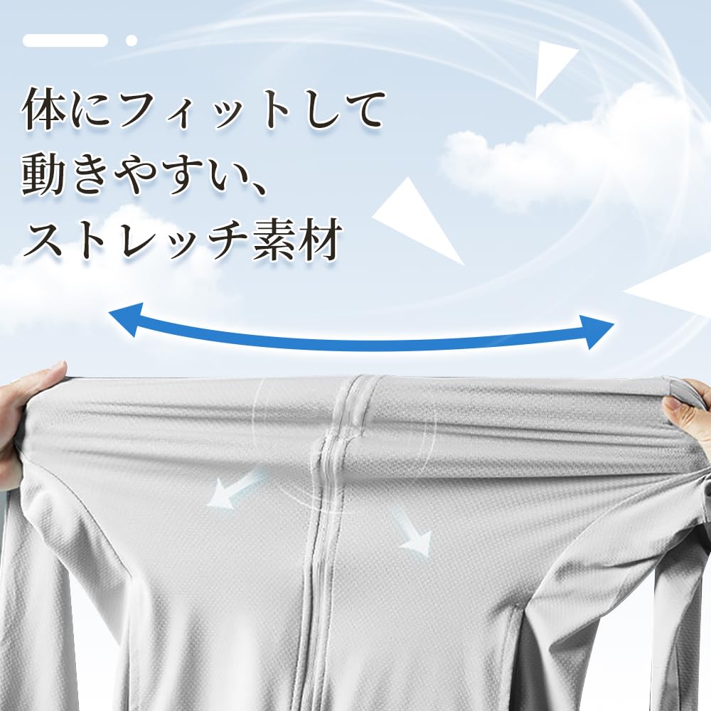 Hanorac cu protecție UV Rashguard Cremă de protecție solară Hanorac subțire cu mânecă lungă Protecție UV Respirabil Ușor Cu glugă Orificii pentru deget [PAFHL] Femei