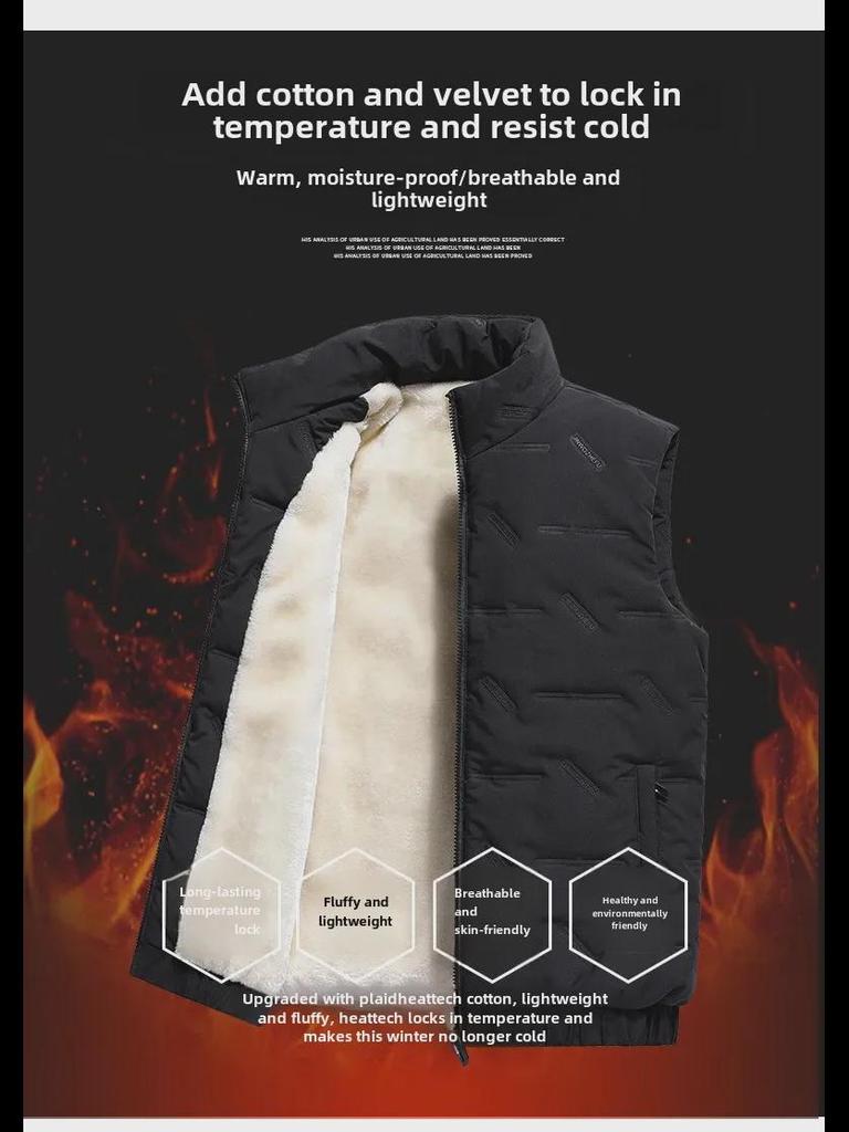 Herren Trendige Verdickte Ärmellose Weste - Warme Herbst/Winter Oberbekleidung Jacke Weste (2022)