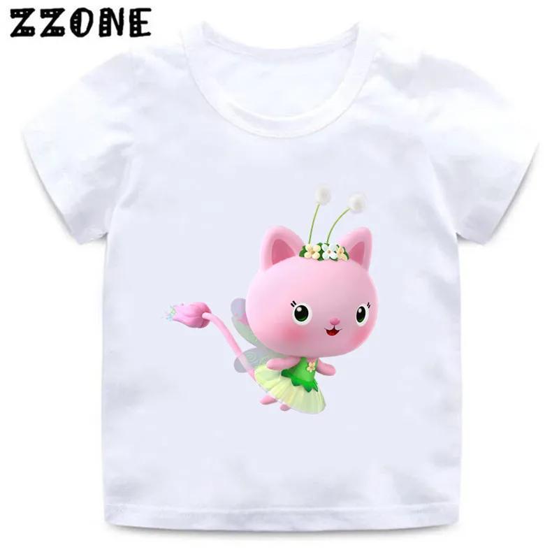 Girls Clothes Cute Gabbys Doll House Cartoon Kids Funny T-Shirts Baby Boys T Shirt Summer Short Sleeve Children Tops,ooo5456