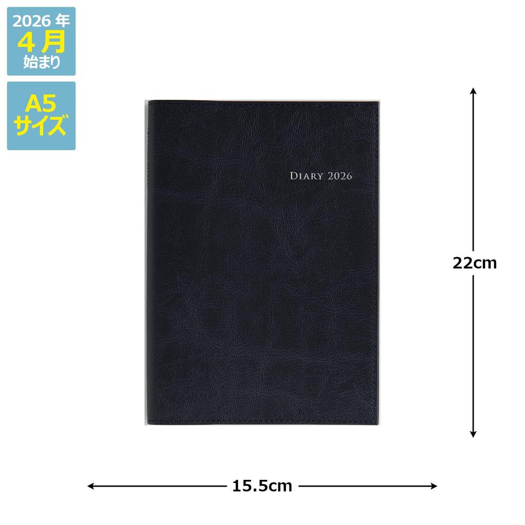 Takahashi Planner 2026 April Start A5 Weekly Desk Diary Casual 5 Dark Navy No.965