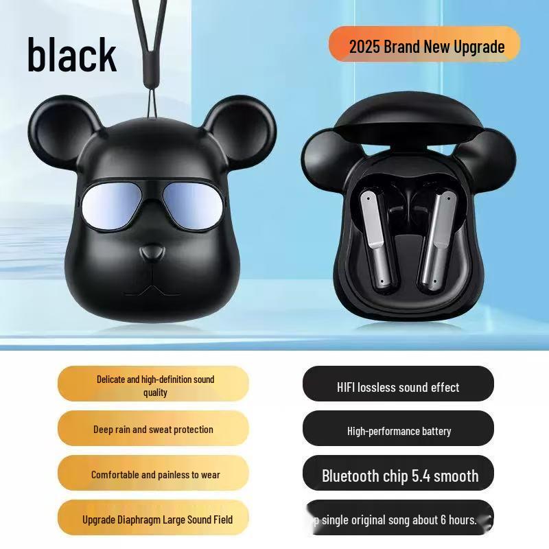 Violent Bear T58 Mini Bluetooth Headset: High-Value Cartoon Ornament Sports Earbuds