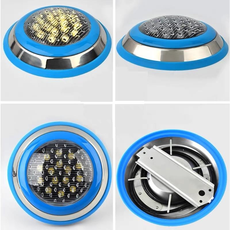 Stainless Steel LED Outdoor Embedded Decorative Fountain Light Waterproof Colorful Underwater Lamp Pool Wall Light
