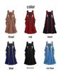 Vintage Lace-Up Bell Sleeve Dress for Women - Retro Court Style Halloween Stage Wear