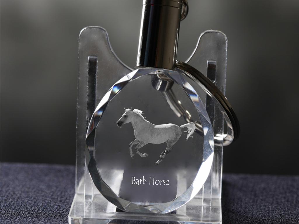 Barb Horse - pendant with a picture of a horse, crystal key ring in a gift box, unique gift by Art-Dog brand