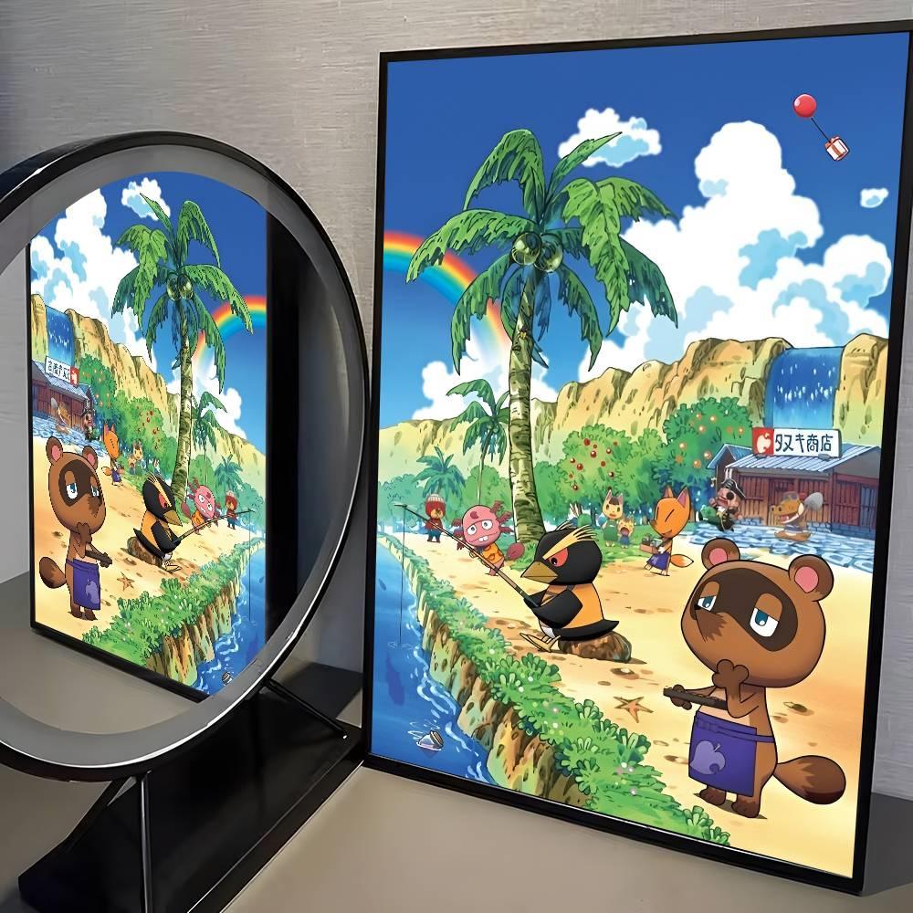 Animal Crossing New Horizons Diamantmalerei DIY Kunst Voll Runde Quadratische Diamantmosaik Heimdekoration Kindergeschenk