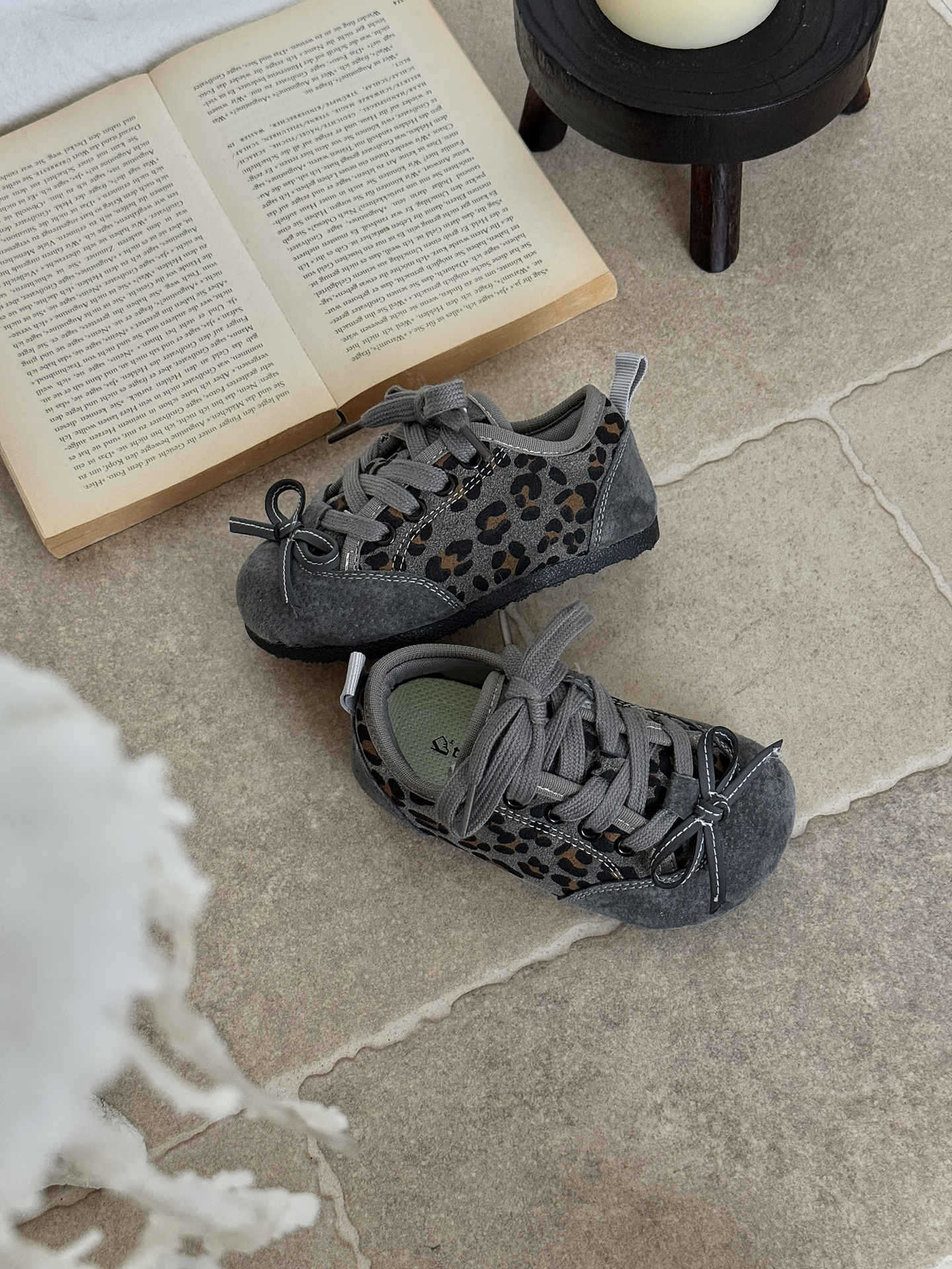 

XSHX Леопардовый принт Мяо Департамент | Девочки милашки осенняя функция тонкая подошва балетный стиль липучка американский средневековый нишевый 25