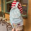 Schoolbag cute star junior high school student schoolbag large capacity versatile ins student pain bag small fresh and fashionable commuter backpack