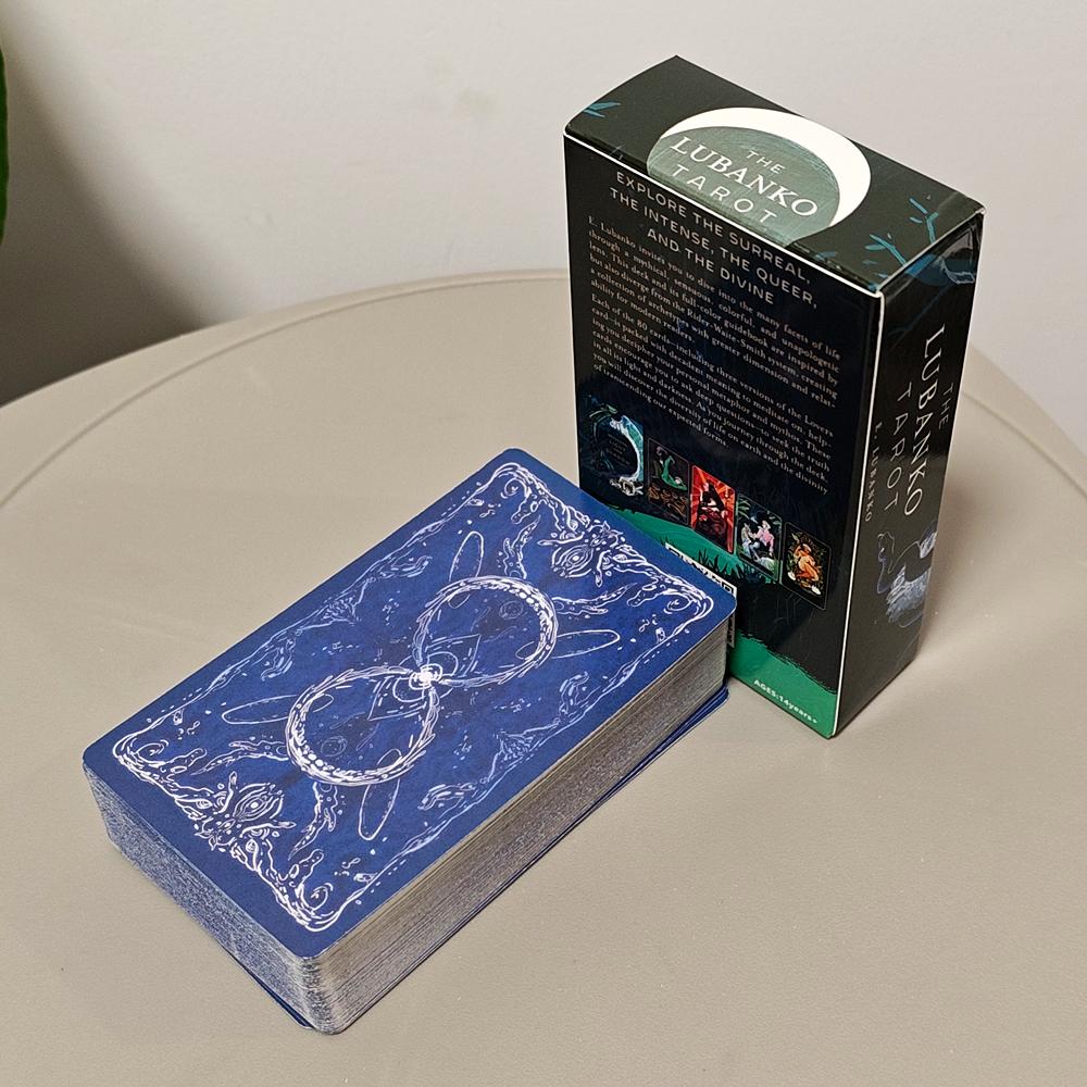 10,3*6cm Lubanko Tarot Deck 80 Surreale & Queer-Inklusive Karten mit 3 Liebenden Karten Taucht Ein in Eine Üppige Welt