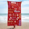 Newest Green Red Pink Towel Oliver Teal Tropical Beach Element Print Beach Towel Microfiber Quick Dry Kids Towel