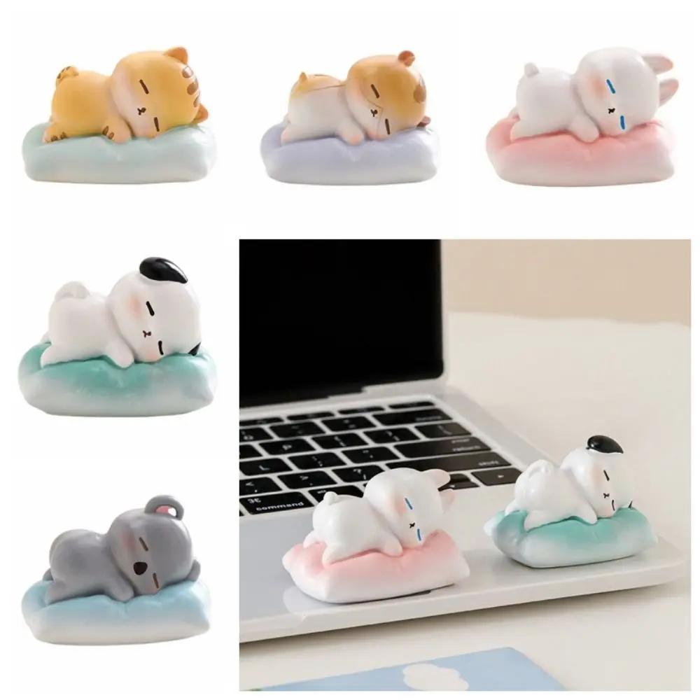 Car Decoration Creative Cartoon Sleeping Animal Figurine Cute Resin Crafts Miniature Figurine Ornament Unique Animal Doll