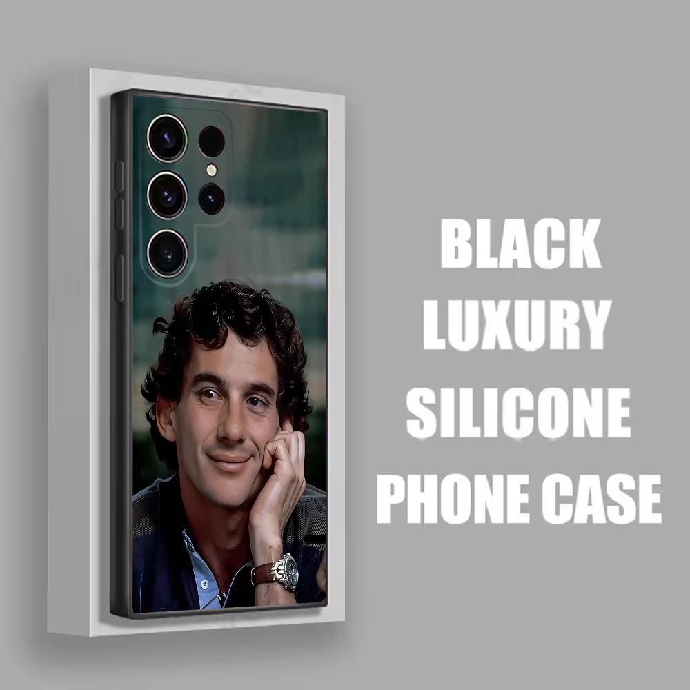 

A-Ayrton Senna Phone Case For Samsung S22,S24,S20,S25,S23,S30,S26,Ultra,Plus,5G ,Fe,Lite Black Cover SamsungS22plus5G
