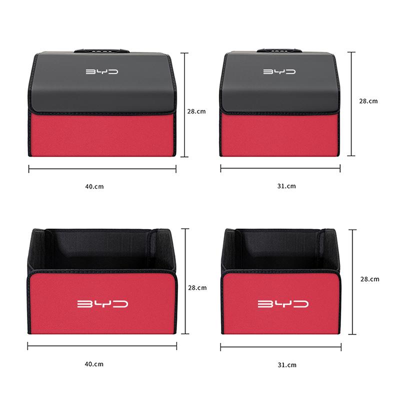Auto Kofferbak Opbergdoos Opvouwbare Auto Organizer Tas Accessoires Voor BYD Tang F3 Atto 3 E6 Song F3R Qing Yuan I3 S7 M6 S6 E1 E9 S8