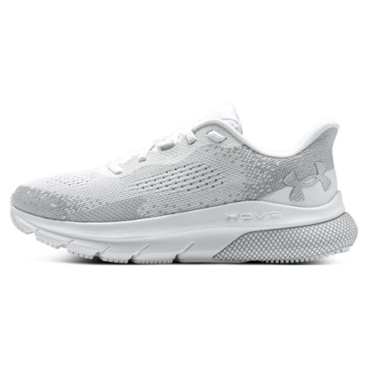 Under Armour Women s HOVR Turbulence 2 Running Shoes White Metallic Silver 3026525-101 38.5