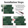 3 Pcs/pack Strong Adhesive Wallpaper DIY Subway Wall Tiles Kitchen Bathroom Backsplash Stickers Waterprof for Home Decoration