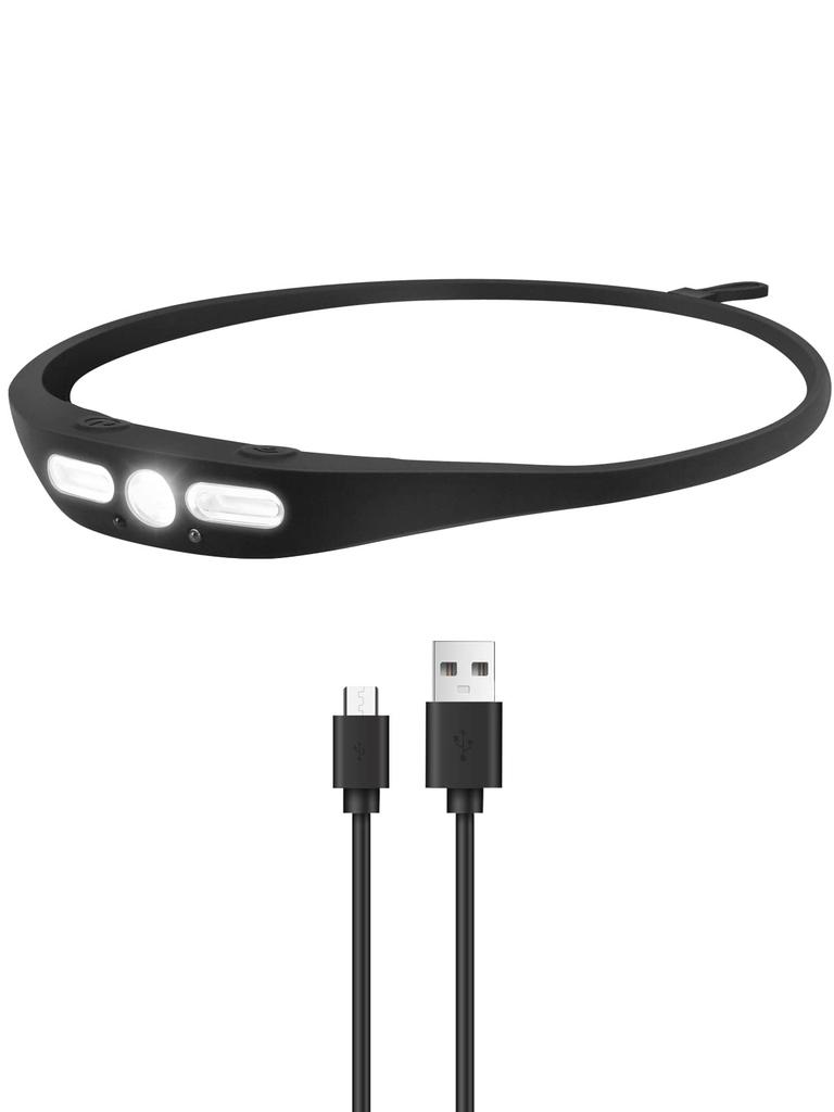 LNGOOR led headlight rechargeable USB-C headlamp gesture sensor XPG+COB IP6