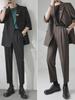 Men's Korean Style Light Casual Short-Sleeved Spring/Summer Suit