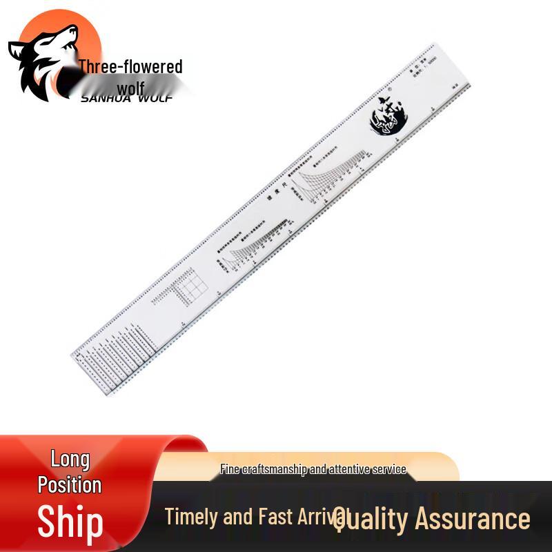 5-in-1 Tactical Navigation Map Ruler