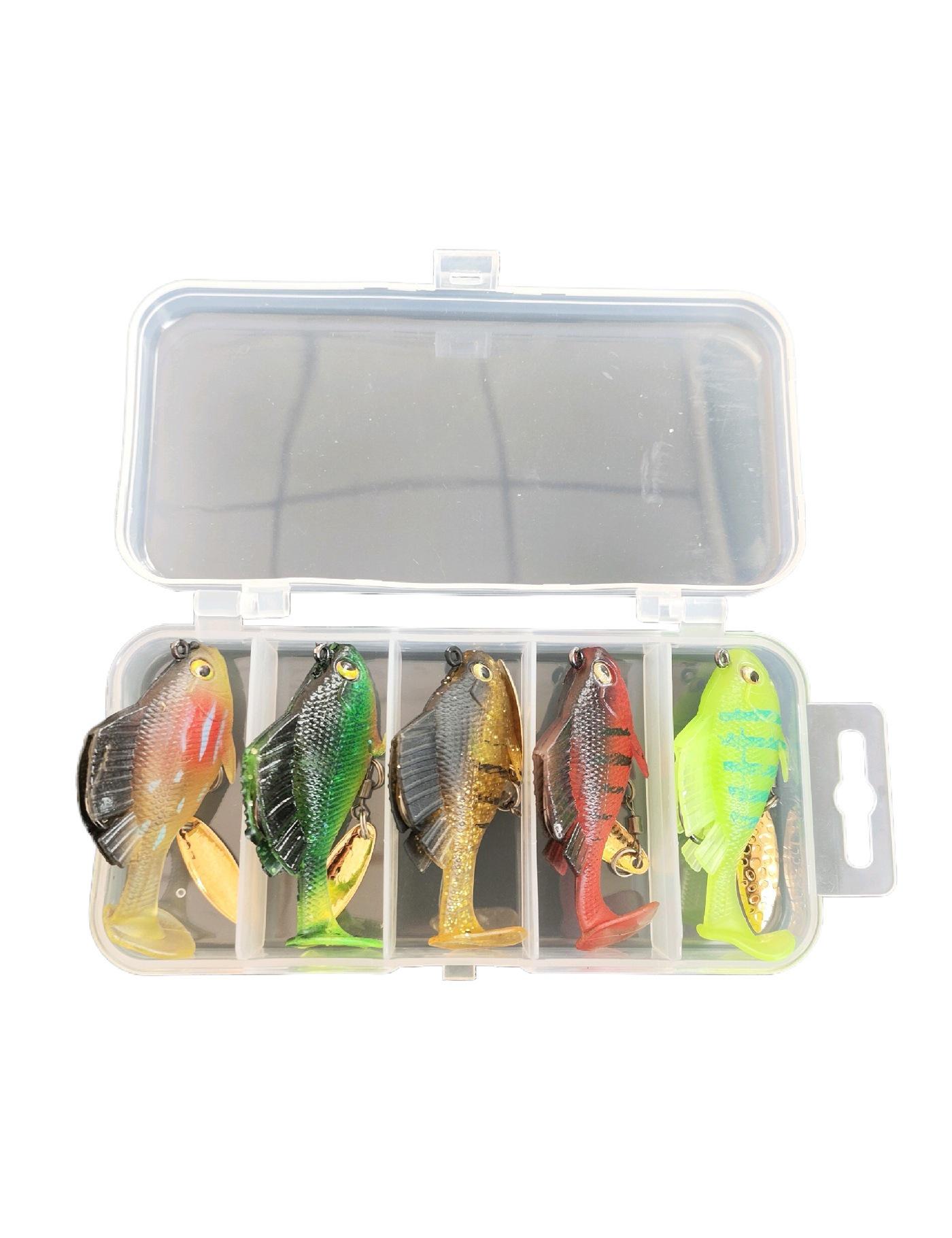 

Jitterfish 2nd Gen T-Tail Lead Head Fishing Lure, 10/14g Gift Box Set. 10g Random Color