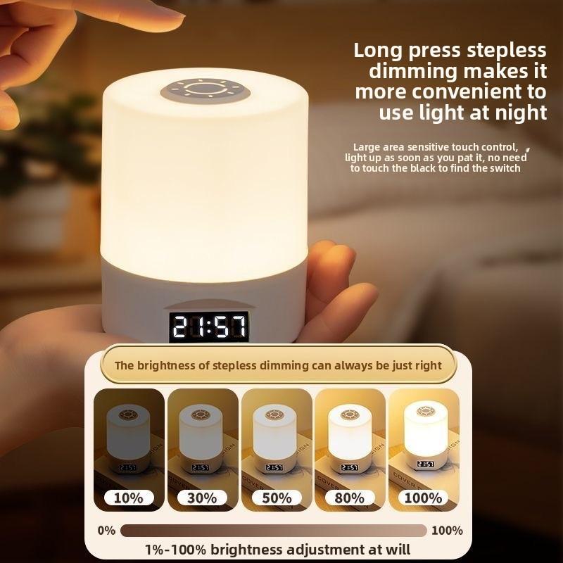 Sleep Night Light Led Table Lamp Usb Energy Saving Clock Lamps Protecting Eye