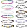 Colorful European and American Choker Necklace Set - Fishing Line Tattoo Style.