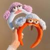 Colorful and Vibrant Adorable Hair Hoop Wacky Girls Cartoon Hairband Big Eyes Plush Headband  Women