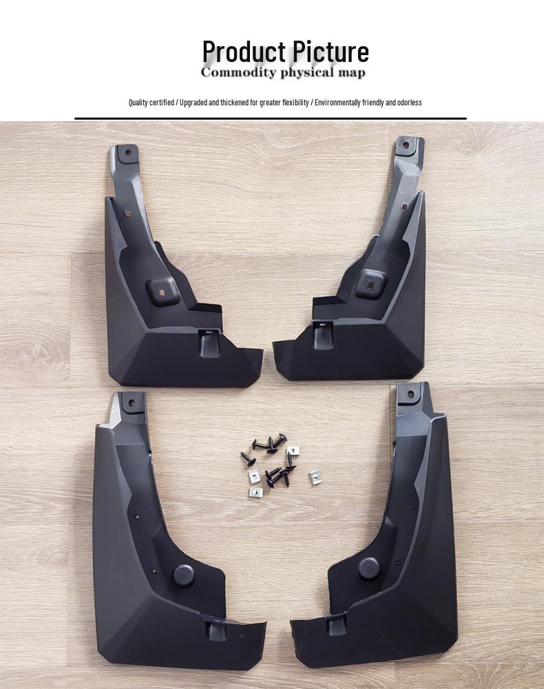 Fits 2019-2022 Toyota RAV4 2WD: Front & Rear Mudguard Covers for Tire Modification