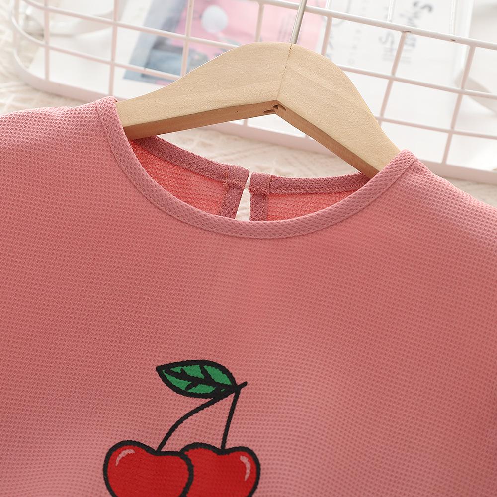 Summer Cherry Blossom Lace Shorts for Girls, Ages 1-8 - Korean Style
