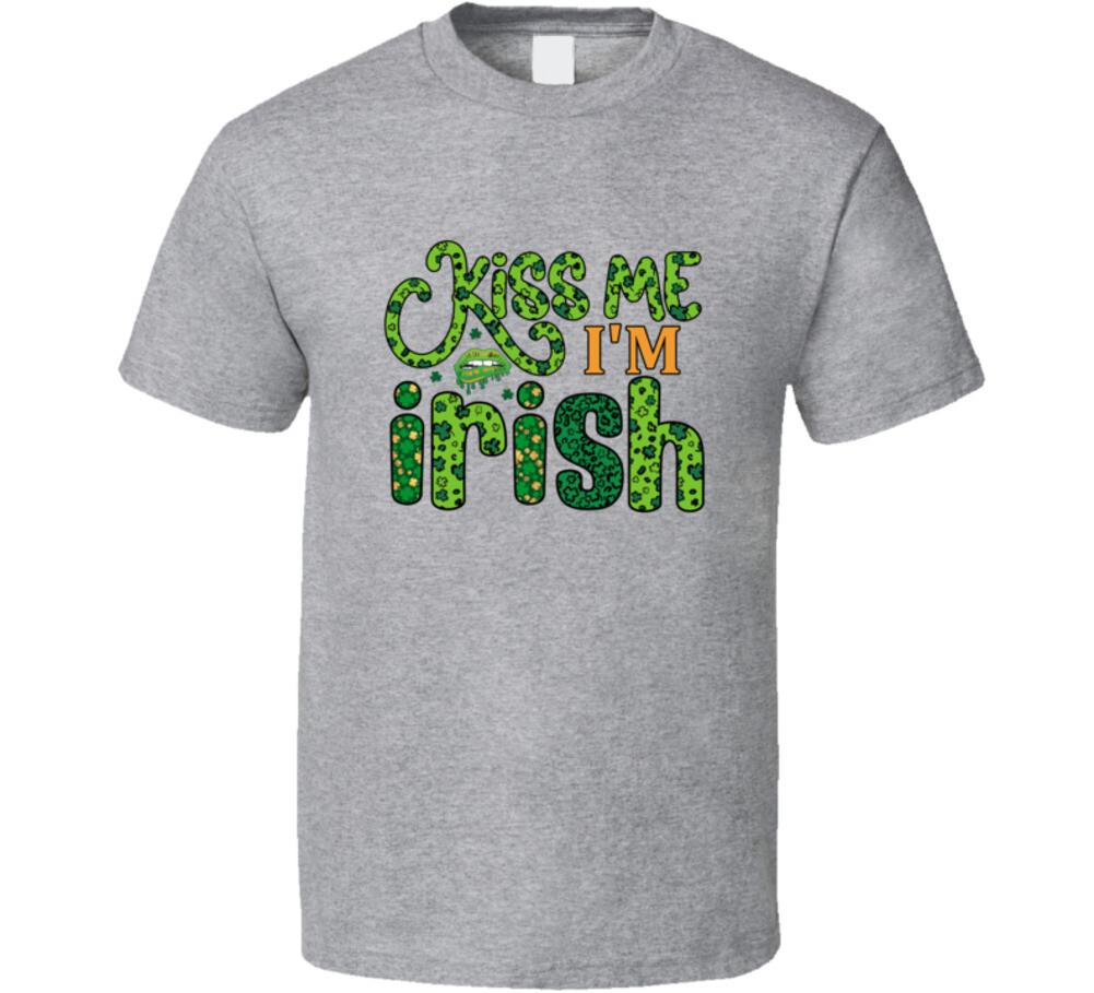 Kiss Me I m Irish T-Shirt St Patrick s Day Cool Irish Holiday Tee Gift T Shirt XL