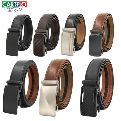 Ceinture en cuir véritable pour hommes, ceinture automatique d'affaires pour jeunes, excellent cadeau