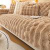 Cat-like Rabbit Plush Sofa Cushion Winter Thickened Sofa Cover Plush Cushion Sofa Cover All Seasons