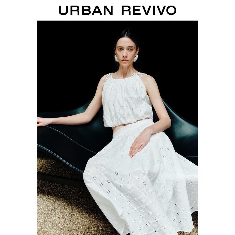 UR 2025 Summer Women s Ballet Floral Lace-Up Camisole M