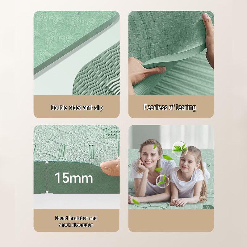 OEING Double Silent Shock-Absorbing Yoga Mat